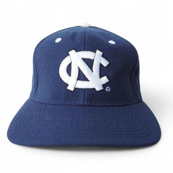 Zephyr GRAF-X DH Vintage 90s Carolina Tar Heels Navy / White Fitted Hat 7 - Picture 1 of 8